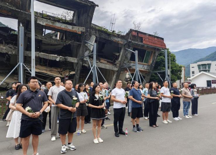 现场教学：北川地震遗址